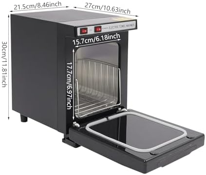 Hot Towel Warmer Cabinet, 5l Facial Spa Salon Massage Sterilizer Cabinet W/Removable Dip Tray For Facials Spa Barbershop Esthetician. (Black) - Image 7