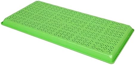 SUNPACK 10" x 20" Heavy Duty Mesh Plastic Seed Starting Tray, Green, 1" (Pack of 30) - Ensures Water Drainage and Aeration, Perfect for Greenhouses or Indoor Gardening - Image 2