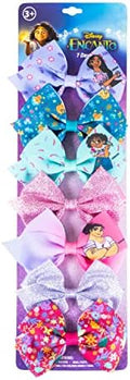 Disney Encanto Hair Bow Clips Bundle - 4 Inch Alligator Clips with Different Images, Ages 3+ by LUVHERKIDS