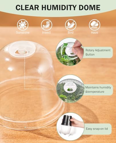 3 Inch Nursery Pots with Humidity Domes for Seed Starting (30 Pcs) - Image 5