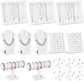 Henoyso 22 Pcs VelvetJewelry Display for Vendors Necklace Bust Holder by Henoyso
