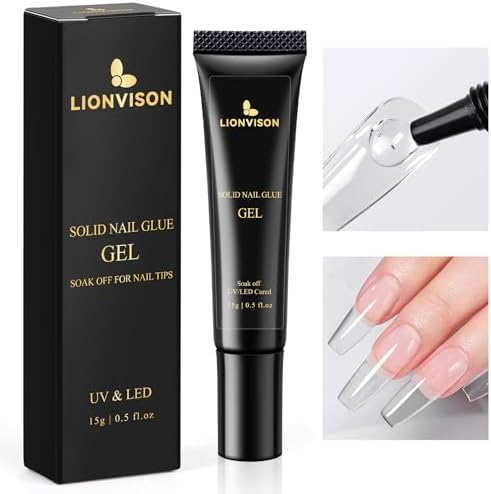 LIONVISON Solid Gel Nail Glue: 28+ Days Long-Lasting for DIY Beginners by WelcometovisitLIONVISON