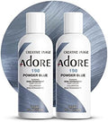 Adore Semi Permanent Hair Color, 198 Powder Blue, 4 Fl Oz (2 Pack) by Adore