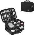 MATEIN Small Electronic Organizer Travel Case, Double Layer Cable Organizer by MATEIN