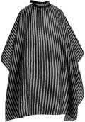 Professional Hair Cutting Cape with Adjustable Snap Closure, Salon Barber Cape,Waterproof Hairdressing Salon Cape Black Stripes by Borogo