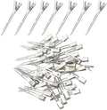 choicbaby 40pcs Silver Hair Clips Metal Duckbill Clip 2.2 Inch Duck Clips for Hair Single Prong Curl Hairpins With Holes Duckbill Hair Accessories for Women Hair Styling Clips by choicbaby