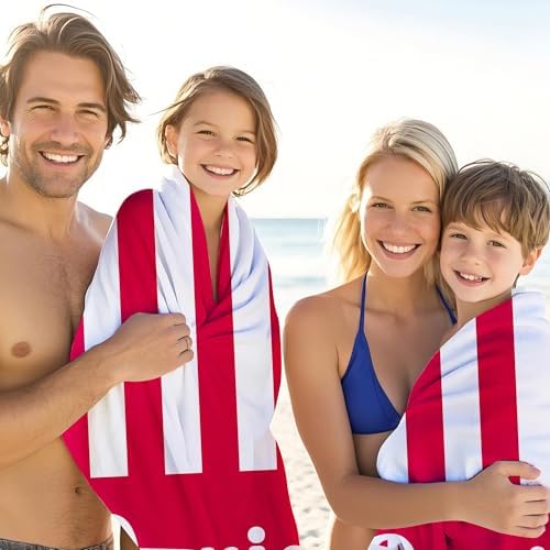 JML Personalized Beach Towel with Name, Custom Cabana Stripe Beach Towel, Customized Microfiber Pool Towel, Quick Dry & Absorbent Swim Towel for Adult,Mother's Day, Birthday, Summer Holiday,Vacation - Image 4