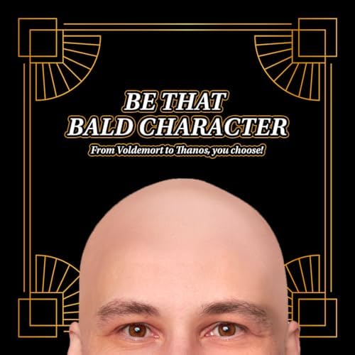 Kangaroo Realistic Beige Latex Bald Cap for Men & Women for Halloween Party - Image 7