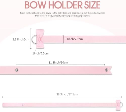 POVETIRE 6PCS Bow Holder Bows Organizer for Girls Hair Clips Storage - Image 4
