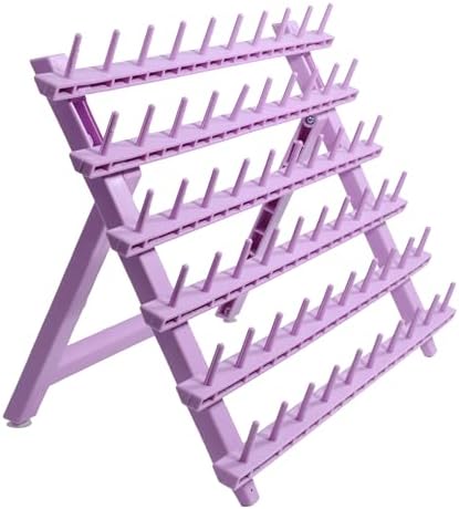 Laflare Braid Rack 60 Spools, PP Braiding Hair Stand, Thread Rack, Sewing Organizer, Quilting, Embroidery - Versatile Extension Holder (Purple) - Image 6