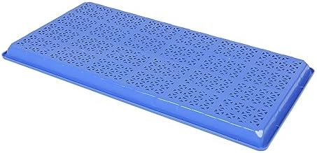 SUNPACK 10" x 20" Heavy Duty Mesh Plastic Seed Starting Tray, Blue, 1" - Ensures Water Drainage and Aeration, Perfect for Greenhouses or Indoor Gardening - Image 3
