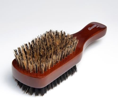Diane Premium 100% Boar Bristle 2-Sided Club Brush for Men, Wood Handle - Image 5