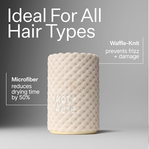 ACT+ ACRE, Microfiber Hair Towel, Reduces Frizz & Breakage - Image 3