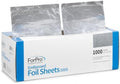 ForPro Professional Embossed Pop-Up Hair Foil Sheets for Salon Hair Color & Highlights, Pre-Cut Aluminum Foils, Non-Slip Embossed Texture, 5" W x 10.75" L, 1000 Count by ForProProfessionalCollection