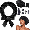 Heatless Curls Overnight Headband, 70'' No Heat Hair Curlers with Hair Bonnet for Sleeping, Light Black by Yampahpa%E2%80%94ShineYourLife