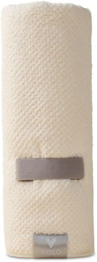 VOLO Hero Hair Towel | Ultra Soft, Super Absorbent, Quick Drying Nanoweave Fabric | Reduce Dry Time by 50% | Towel Wrap for All Hair Types | Reusable Packaging (Salt White - Reusable Tote) - Image 3