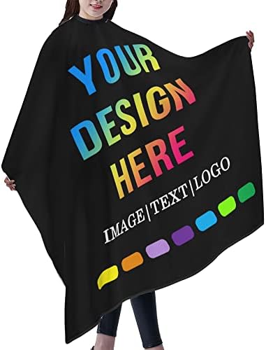 Barber Cape Hello Girl Gorgeous Glitters Eyelash Salon Apron Hair Cutting Cape Barbershop Kits For Women 55''X66'' - Image 2