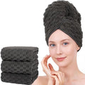 Super Soft Microfiber Hair Towels 3-Pack Lage Size (24x42 inch) for Women by BEELVTIFL