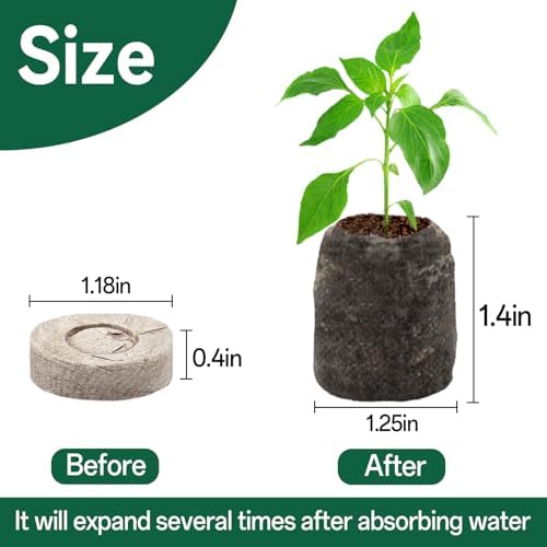 Halatool 55 Pcs 30mm Peat Pellets for Seedlings, Seed Starter Soil - Image 2