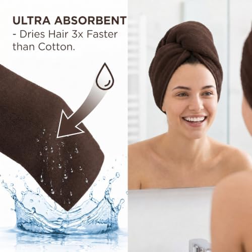 HUINI Microfiber Salon Towels, Brown, 12 Pack, 14 x 30 in - Image 5