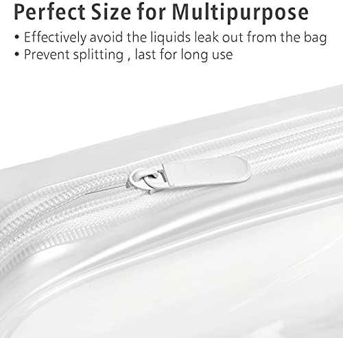 PACKISM Clear Makeup Bag Travel - TSA Approved Toiletry Bag, Matte White - Image 3