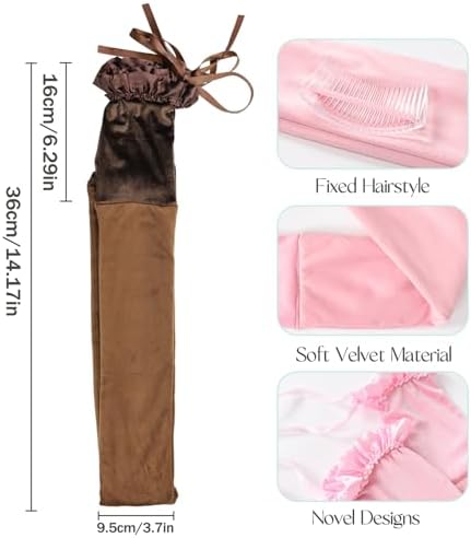 New Hair Curlers to Sleepy in - Soft Suede Heatless Hair Curler, Heatless Curlers for Sleeping without Heat (Pink) - Image 3