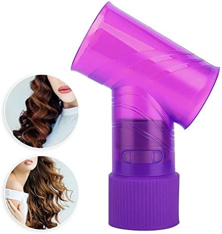 Professional Hair Dryer Diffuser Curly Blow Dryer Hairdressing Styling Accessory Unique Structure Quick Drying Heat Protection For Permed Wavy Curly Hair Black Blue Purple Pink (Purple) - Image 7