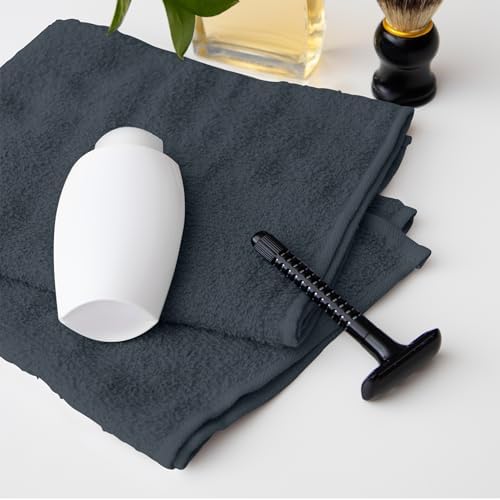 Avalon Towels Salon Towel - Grey Hand Towels Bulk Pack of 24 - 100% Cotton Absorbent Spa, Facial & Gym Towel for Working Out - 16x27 Inches (Not Bleach Proof) - Image 4