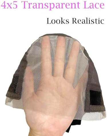 Lace Wig Grip Cap for Glueless Wig 4x5 Transparent Lace Reusable Wig Caps, Wig Grip Band for Lace Front Wigs to Keep Wigs in Place, Adjustable Wig Cap with Grip Band Non Slip Cap for Women (Brown) - Image 5