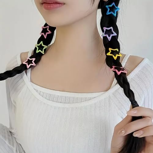 VIBILIA Star Hair Clips Multicolor Y2K Metal Hair Accessories-15 PCS 1.18" - Image 7