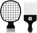 Upgraded Hair Twist Comb Hair Sponge Brush and Metal Afro Hair Pick Comb Set for Black Men Women Curls, 2 In 1 Afro Hair Coil Pick Combs Curl Brush (2 Pcs) by Unknown