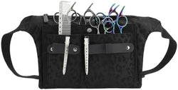 VOCOSTE Hairdresser Scissor Bag, Barber Canvas Waist Pouch, Leopard Black by VOCOSTE