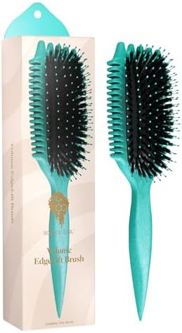 Bounce Curl Volume EdgeLift Brush, 5-In-1 Styling Tool, Defined Curls Teal by BounceCurl
