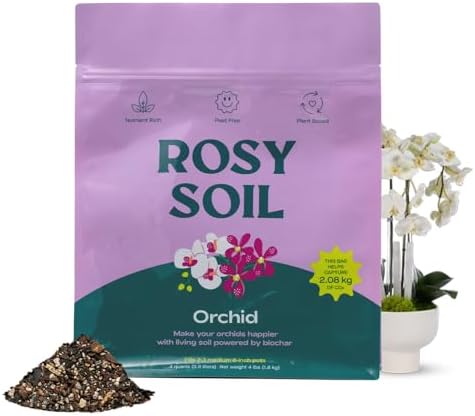 Rosy Soil Orchid Potting Mix, 4 Quarts by RosySoil