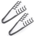 2PCS Texture Comb Wide Tooth Hair Styling Combs for Curly Hair Men Women by Alonekiss