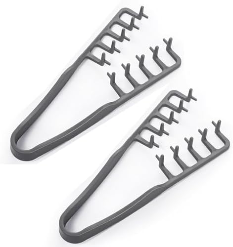 2PCS Texture Comb Wide Tooth Hair Styling Combs for Curly Hair Men Women by Alonekiss
