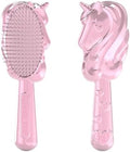 Glimmer Wish Unicorn Hair Detangler Brush for Kids – Gentle & Soft Bristles for Tangle-Free Locks – Anti-Frizz & Anti-Static – Hairbrush for Wet or Dry Use, Hair Brush for Girls and Women by GlimmerWish
