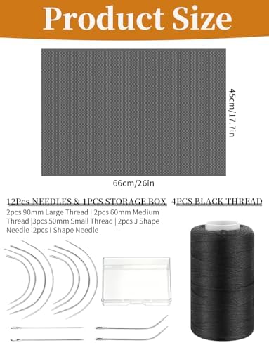 26PCS Hair Net for Sew in Weave Kit 10 Black Weaving Nets for Sew in - Image 2