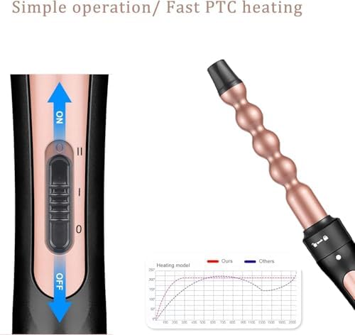 Curling Iron Set 6 in 1 Curling Wand with 0.35"-1.25" Ceramic Barrels - Image 3