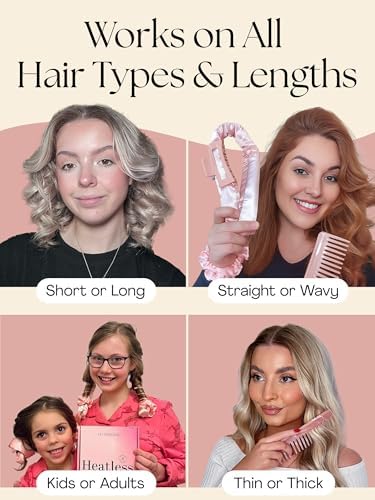 Lily England Heatless Curls Overnight Set - Satin Hair Curlers to Sleep In - Image 5