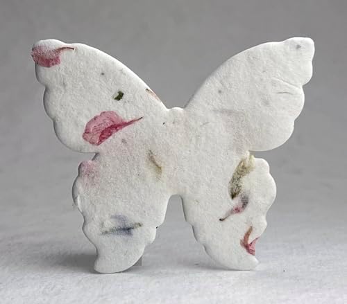 Wildflower Seed Paper Butterfly Shape - Large 3" - Set of 24 (17s Pink Recycled) - Image 2