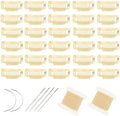 30pcs Snap Clips for Hair Extenisons 9 Teeth Wig Clips, Beige by FeiHong