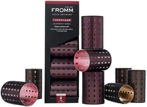 Fromm Thermalux Aluminum Core Professional Hair Rollers, 2" & 2.5", 8-Pack by Fromm