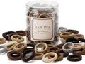 100 Pcs Baby Hair Ties, Small No Damage Elastic Hair Bands(Coffee Tones） by Omszte