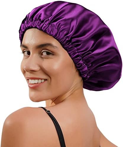 YANIBEST Satin Bonnet for Sleeping Women Men, Adjustable Hair Bonnet - Image 4