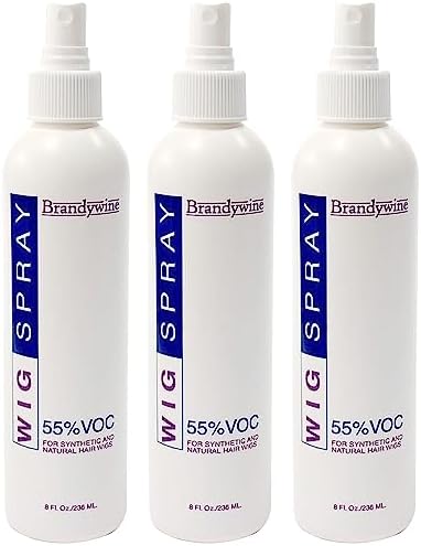 Non-Aerosol Wig Spray for Synthetic & Natural Hair Wigs, 3 Pack by brandywine