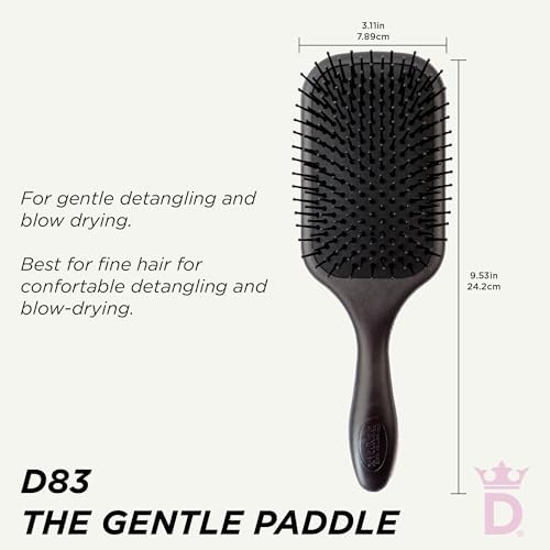 Denman Gentle Paddle Hairbrush for Comfortable Detangling, Blowdrying and Styling - Image 2