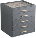 Frebeauty Jewelry Box for Women,Clear Lid Jewelry Organizer with 5 Drawers by Frebeauty