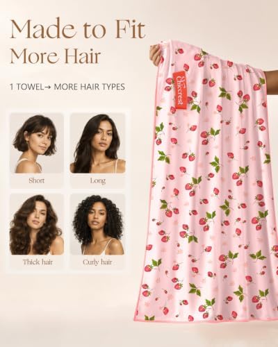 Ultra Absorbent XL Microfiber Hair Towel Wrap for Women & Girls - Image 3