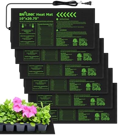 BN-LINK Seedling Heat Mats for Seed Starting Plant Germination 10" x 20.75" by BN-LINK